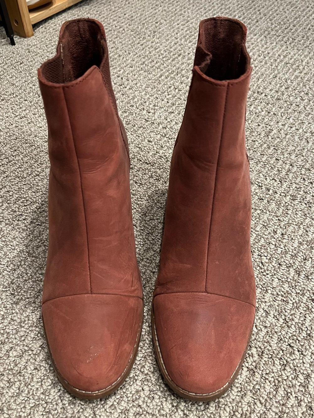 TOMS Esme Leather Ankle Boots - W8